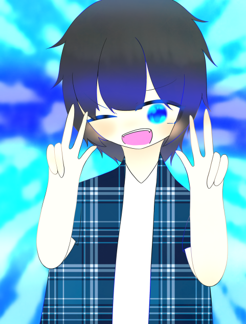 青い男の子