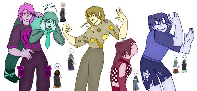 Colored oc’s x5