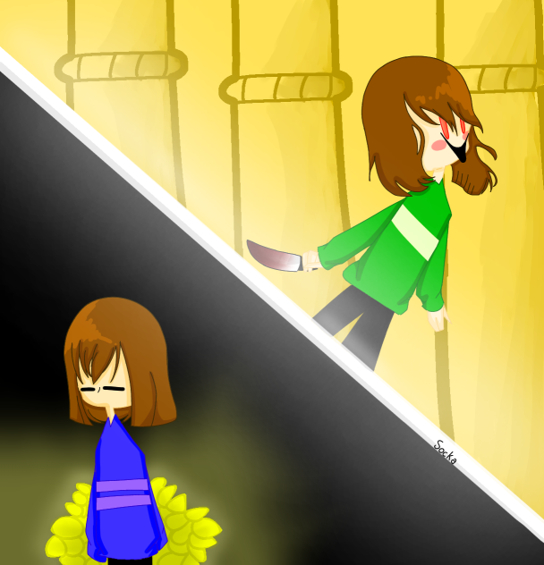 Frisk and Chara