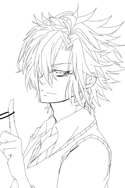 Diabolik Lovers 無神コウ 線画 Ibispaint