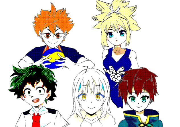 うごメモ風推し五人！！