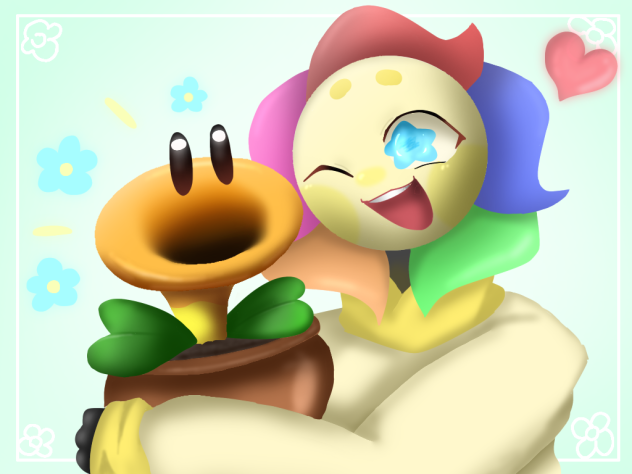 フラワーがおしゃべりフラワーを発見！！