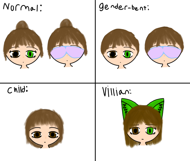 Different styles with my DS OC