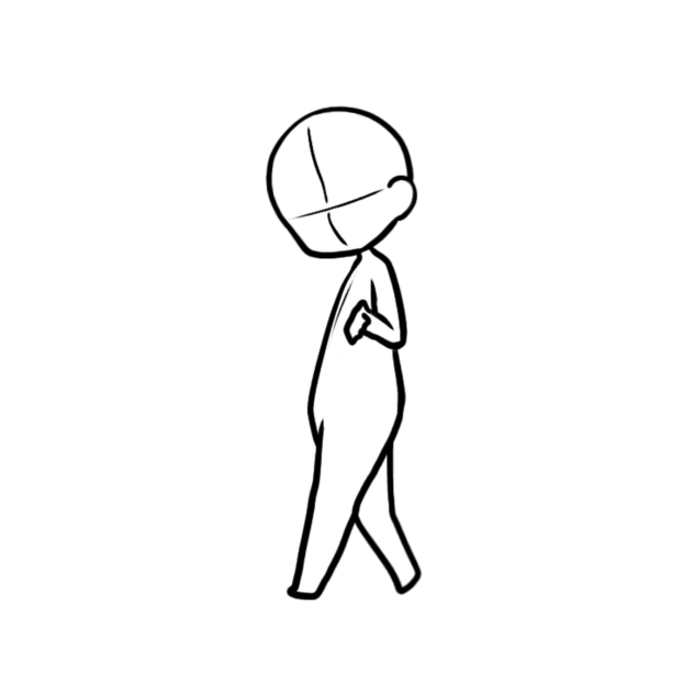 ミニキャラトレス　横　歩く　3