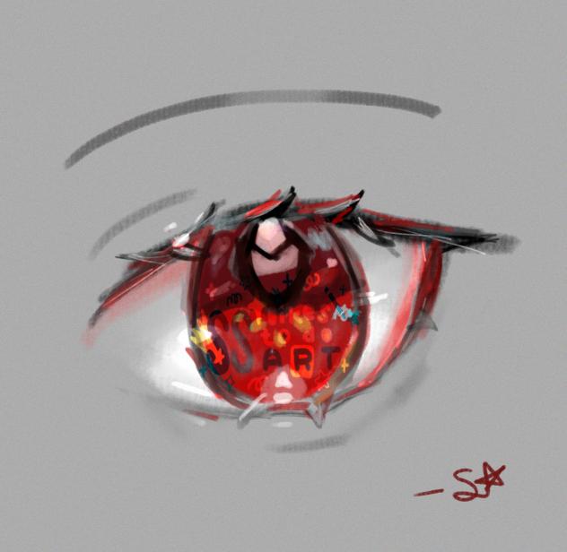 followed an eye tutorial