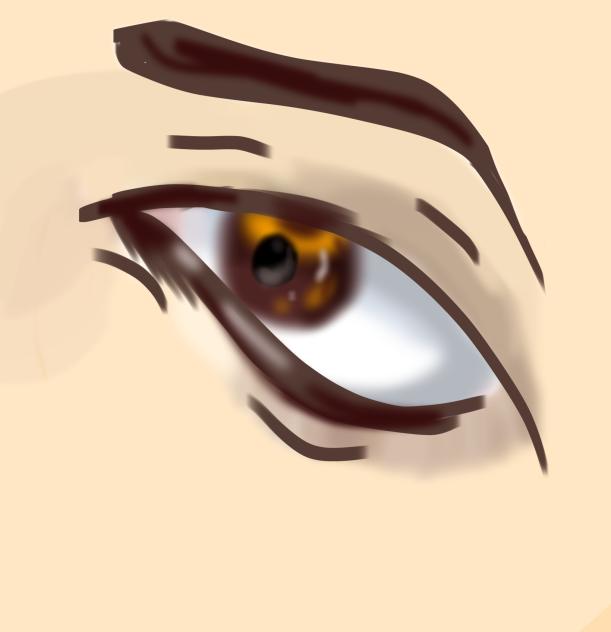Low quality brown eye