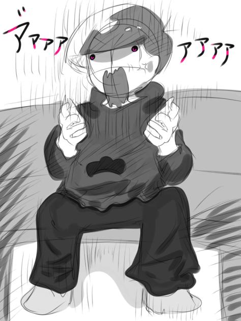 怒るトド松