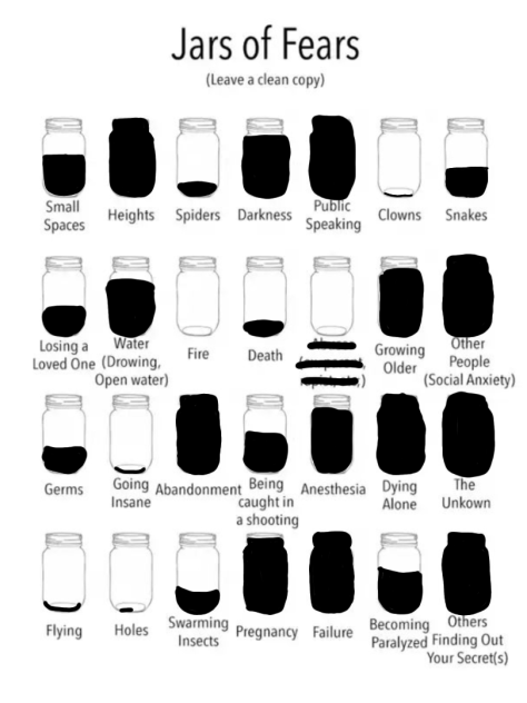 My fears in jars (og not mine)