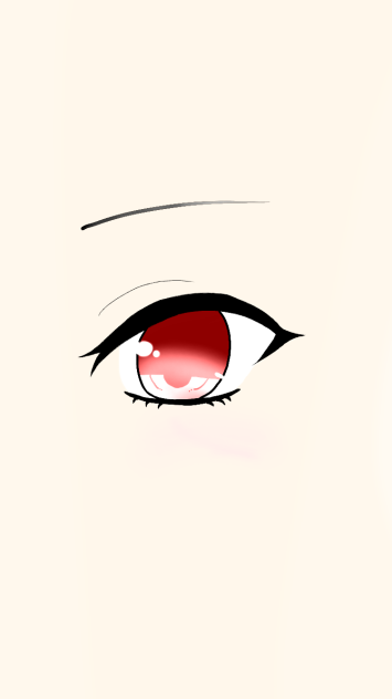 目 色塗り メイキング