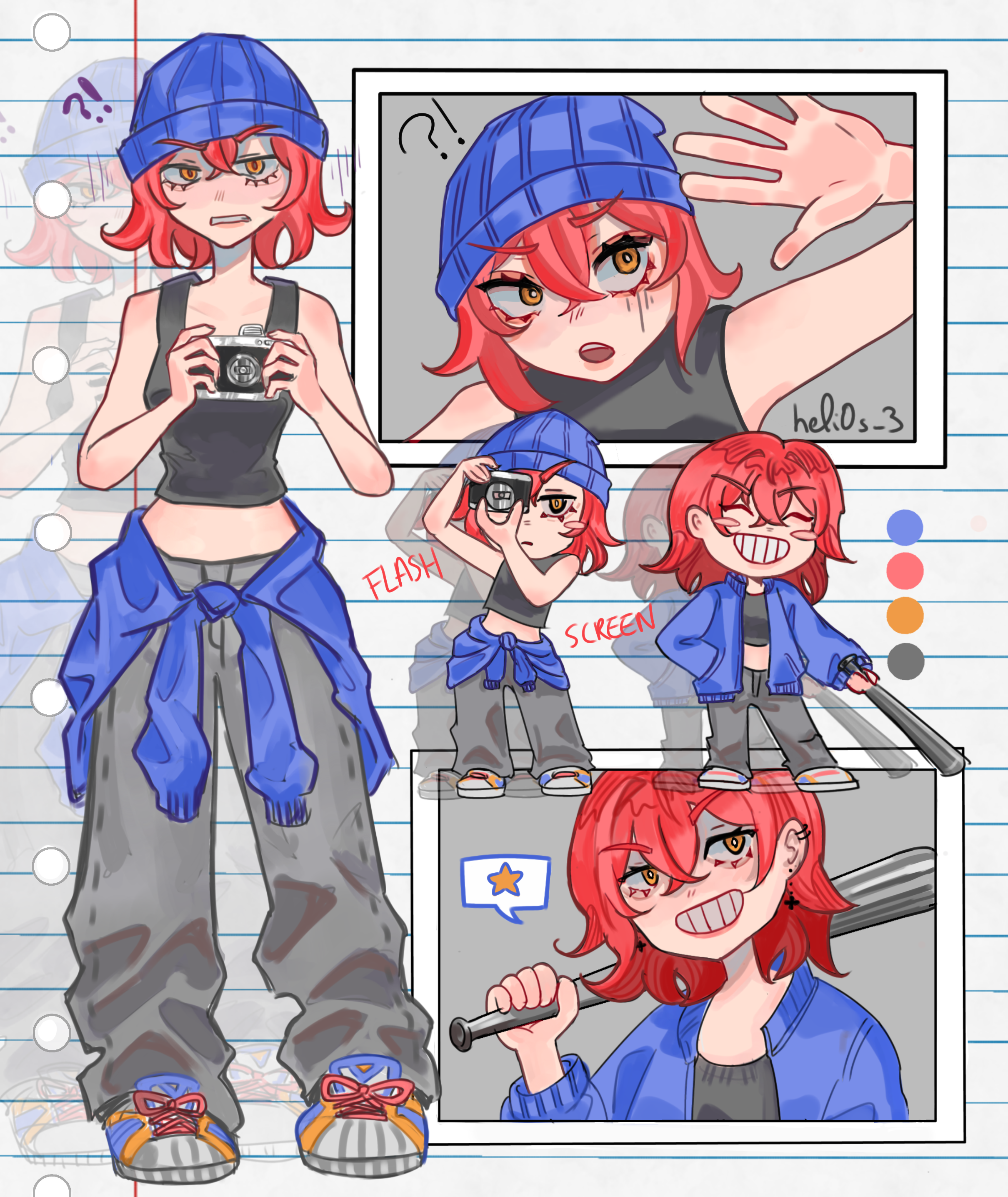 Red hair oc Ruby! - ibisPaint