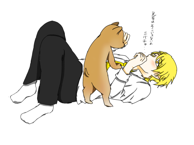 【しばちゃと戯れるアブさんその①】