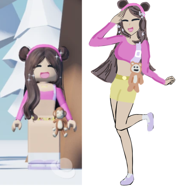 Preppy roblox vs Preppy drawing