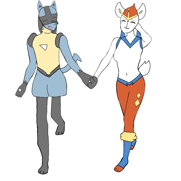 CUTE LUCARIO AND CINDERACE SHIP