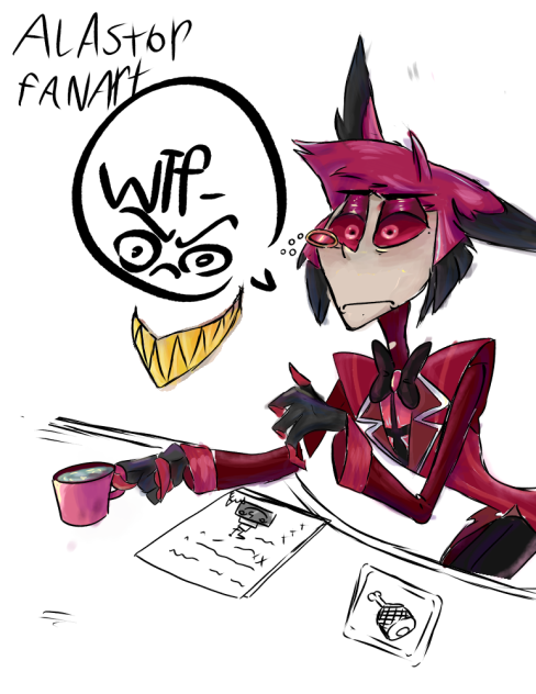 Hazbin hotel fan art alastor - ibisPaint