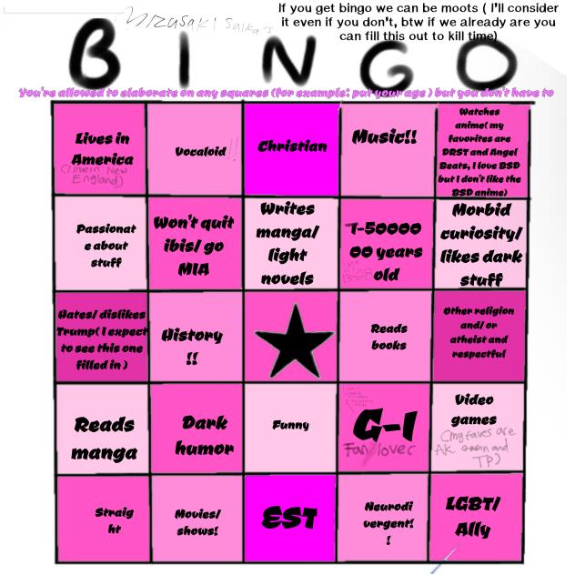 My bingo!