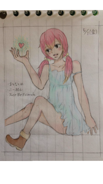 オリジナルの女の子【塗ってみた】