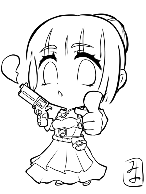 Bang! Line art