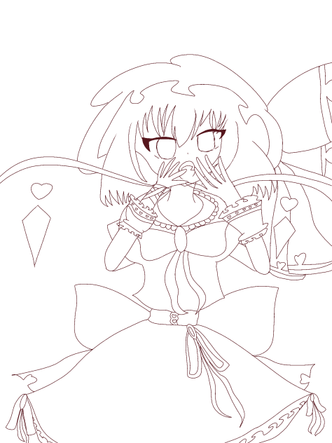 メンヘラふらん⭐︎(線画)