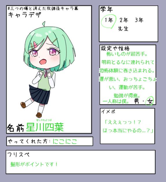 キャラ募