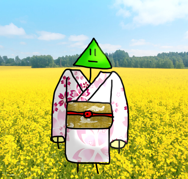 ボー人間の着物姿