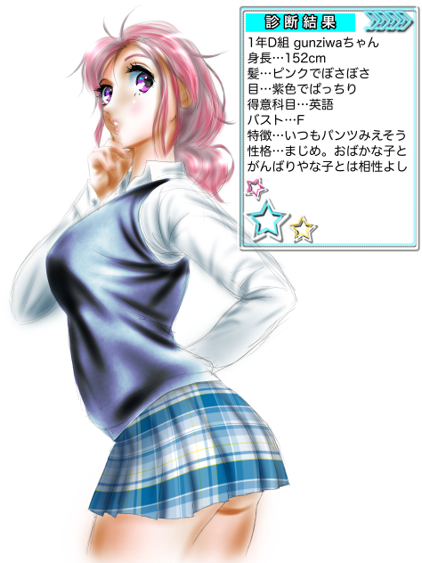 😱gunziwaちゃん…💔JK化診断💔