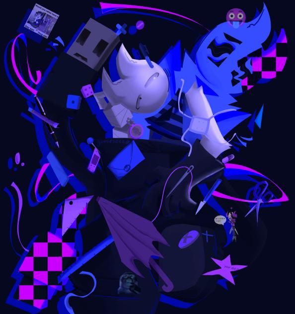 blue