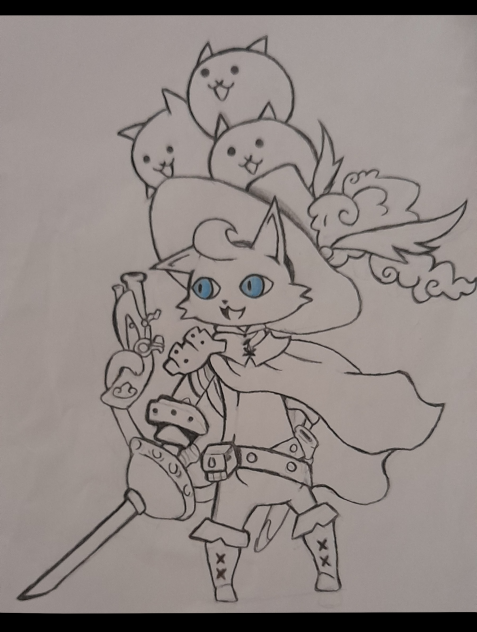D'artanyan dibujo 😁😃, The Battle Cats