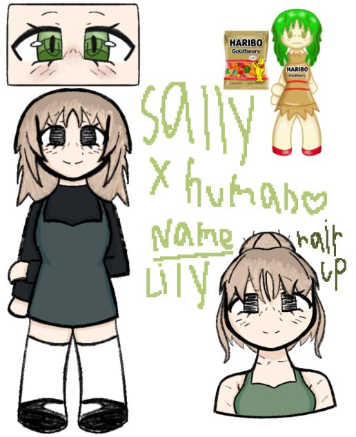 Sally x human TADC oc got lazy - ibisPaint