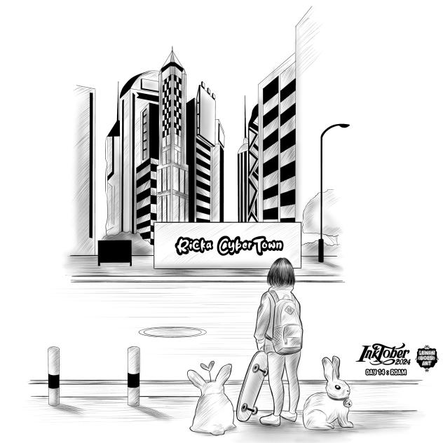 INKTOBER 2024 DAY 14 ROAM