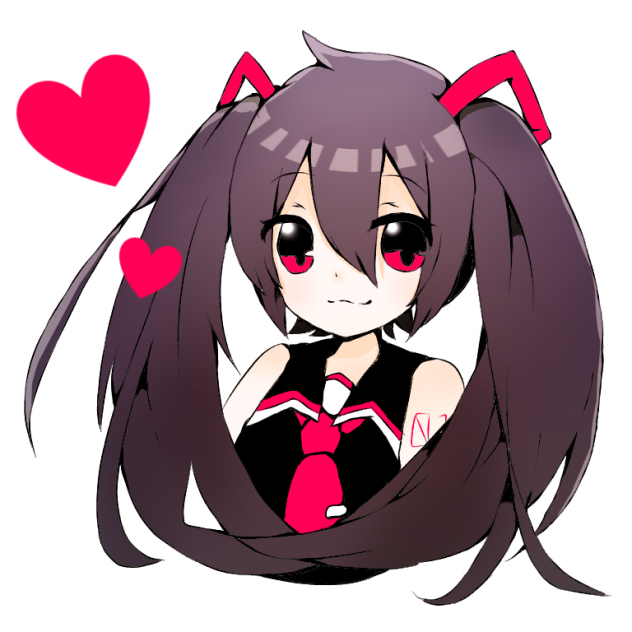 線画お借りして描いてみた    黒ミク