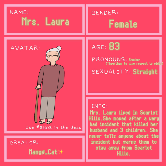 Scarlet Hills character sheet
