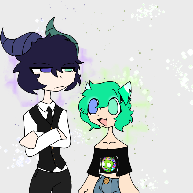 E3ndr and Skabble as humans!