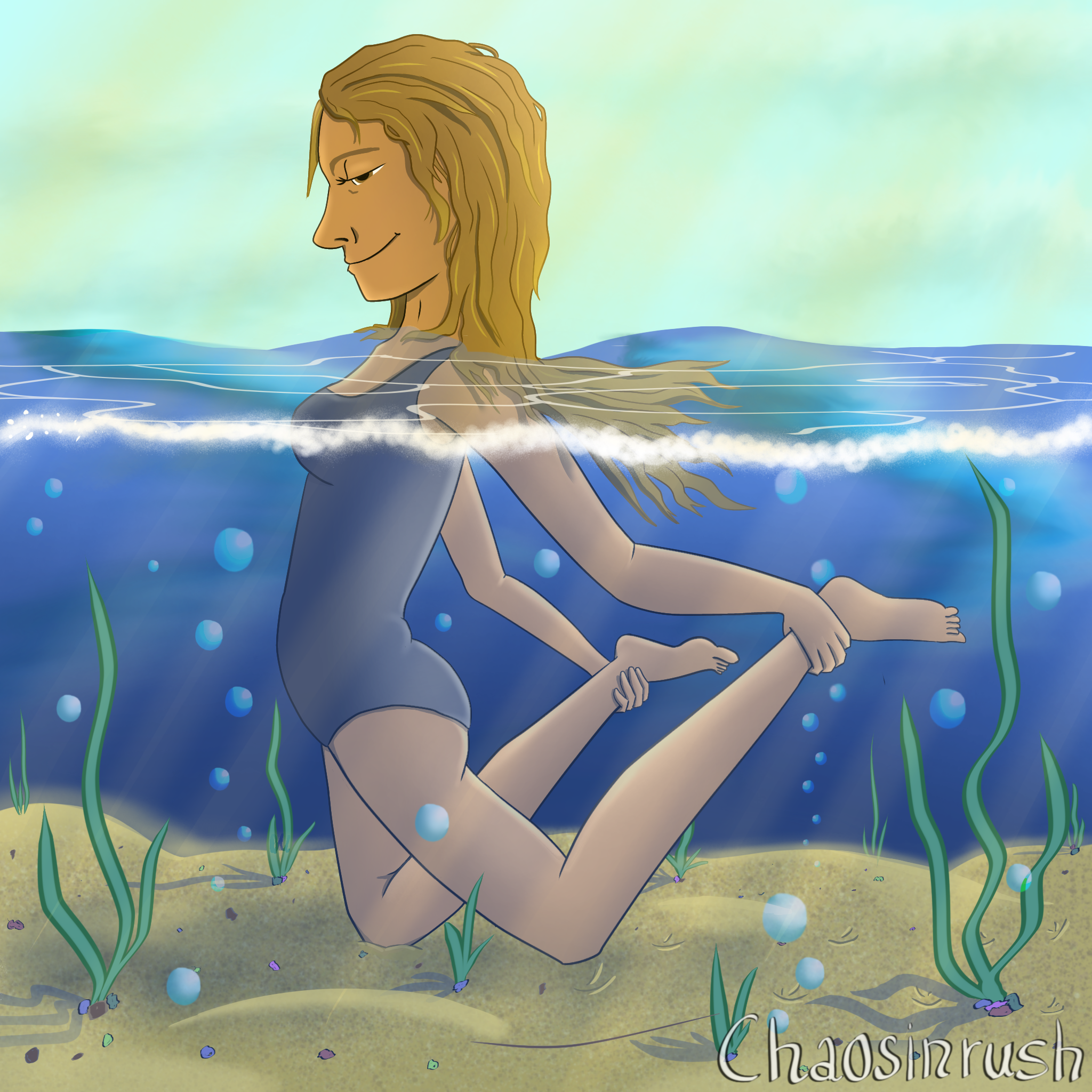 How I walk under water - ibisPaint