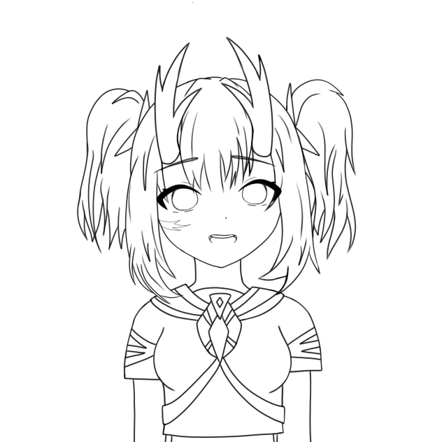 My new oc - lineart.