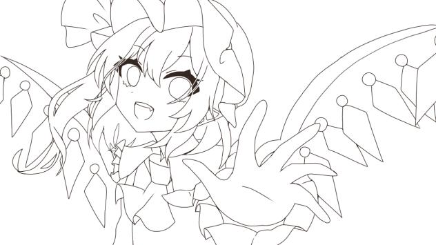 どっかーん 塗り絵