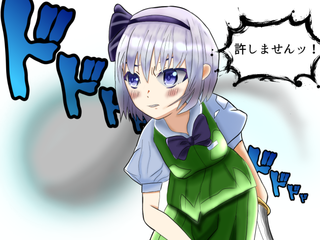 凄く怒ってる妖夢ちゃん