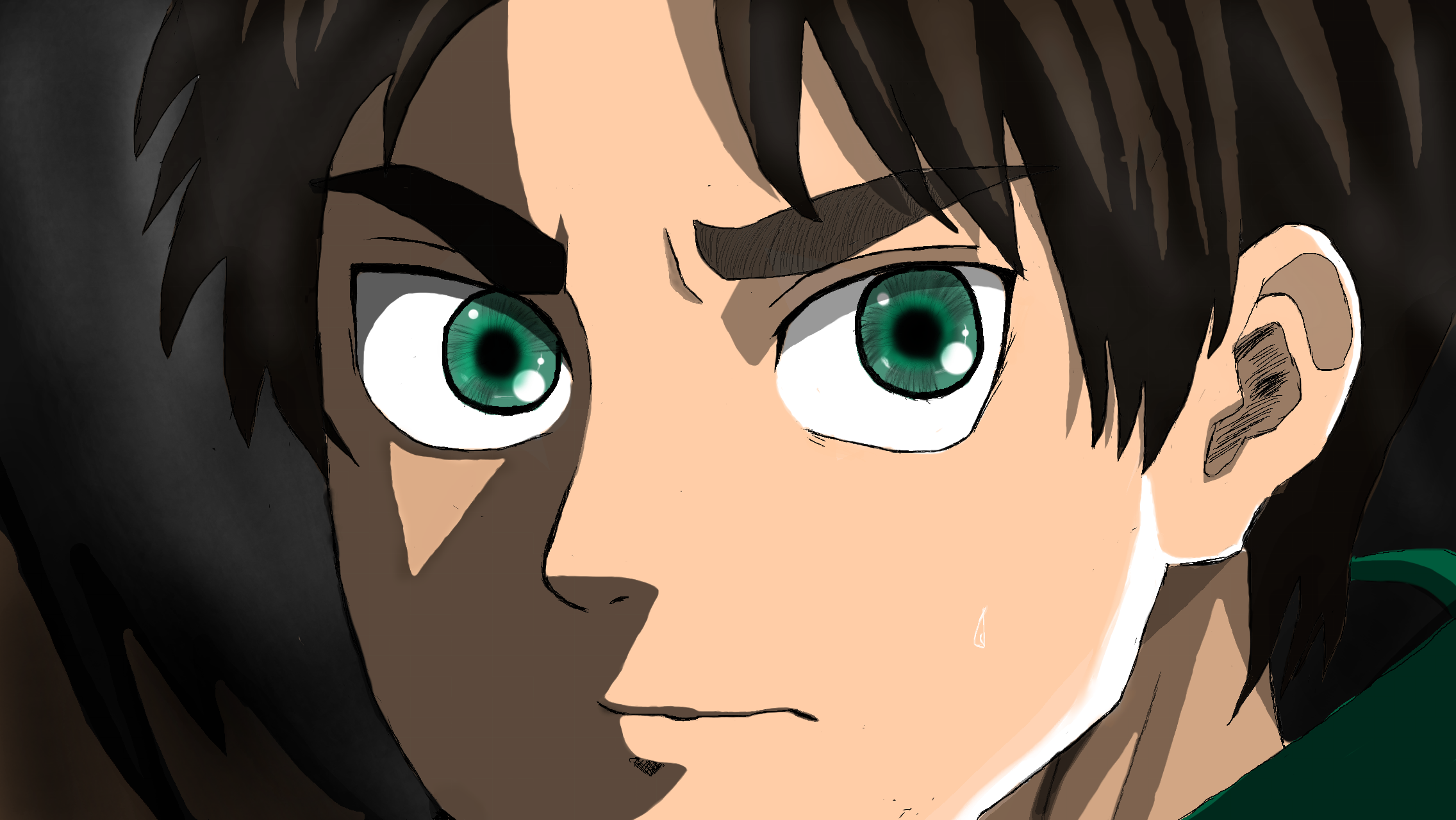 調査兵団旧本部にて エレン イェーガー Ibispaint