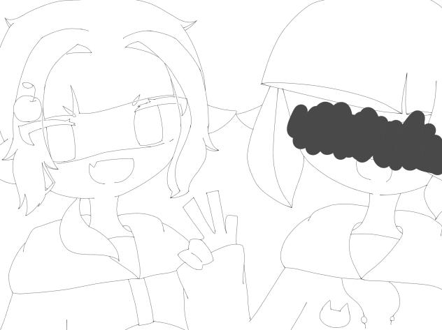 企画の線画ー！！