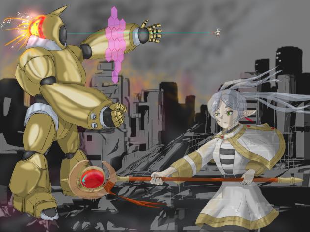 巨大メタルゴーレムを撃て！