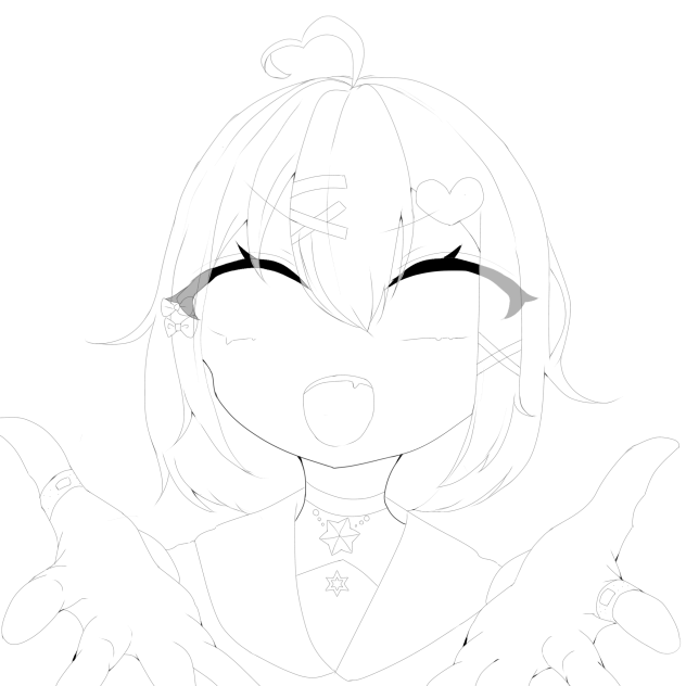 ぎゅーして！！線画