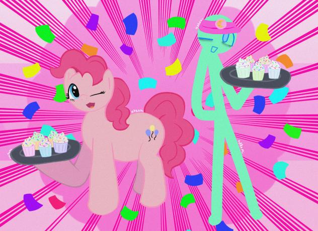 Pinky Pie and Shiness!