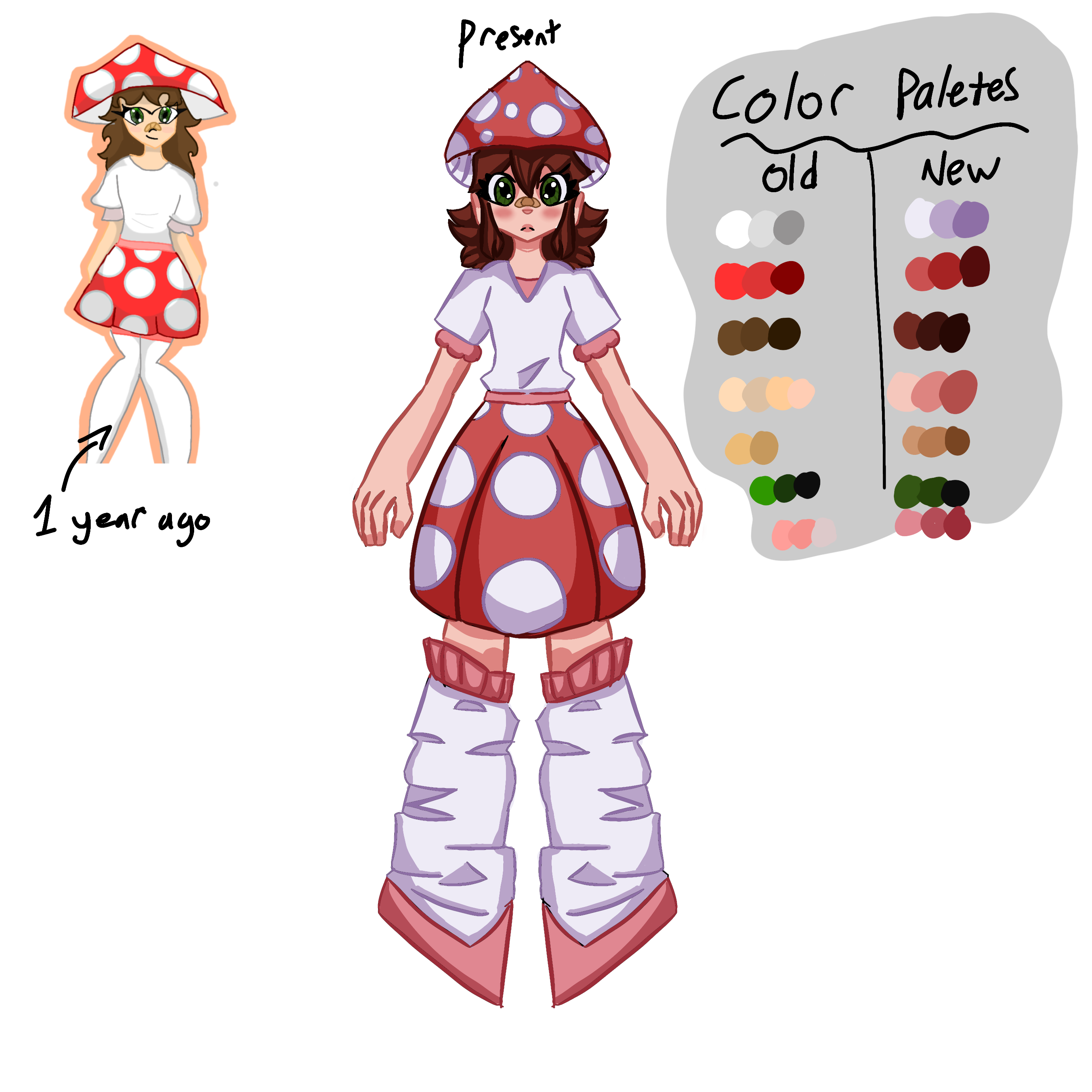 redraw of my old oc 🍄 - ibisPaint