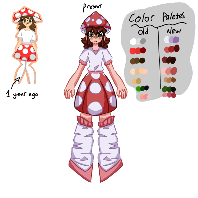 redraw of my old oc 🍄 - ibisPaint