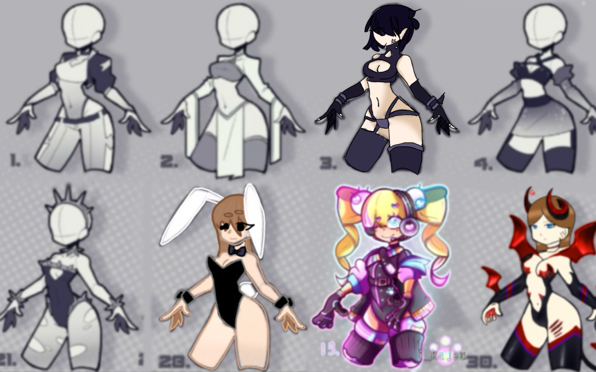Weird outfits collab - ibisPaint