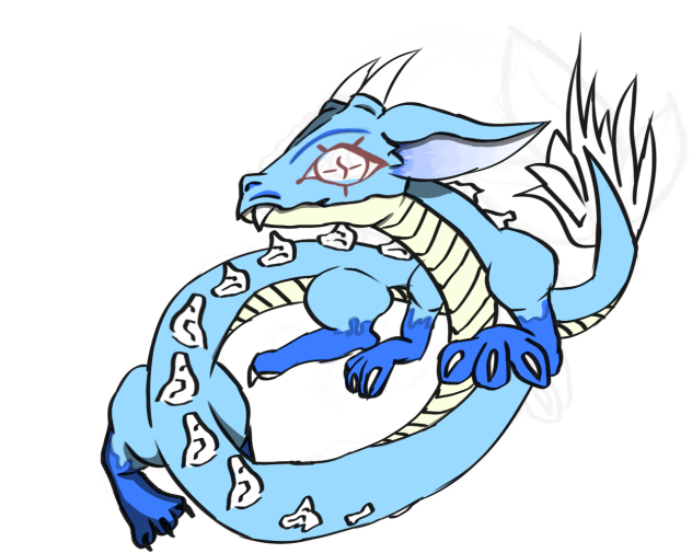 drawing a Noodle (Dragon) wip