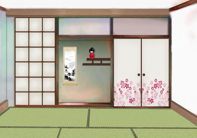Japanese room background