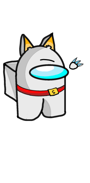 (Among Us)Mr Wolfie Drawing