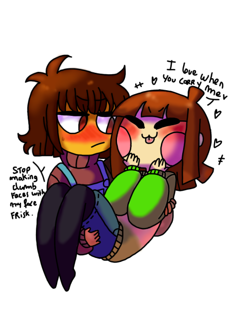Frisk and chara