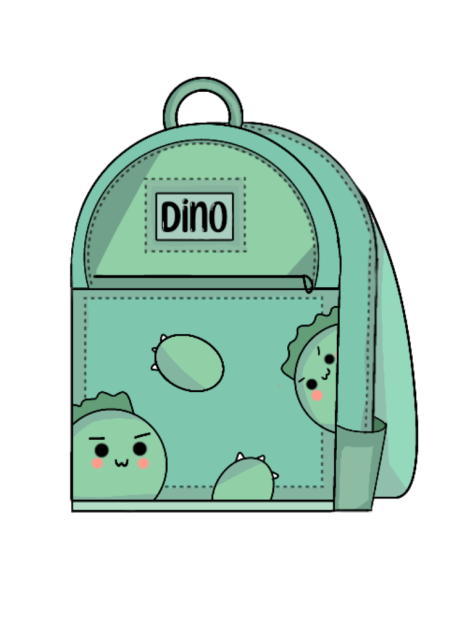 Kawaii Dino Backpack