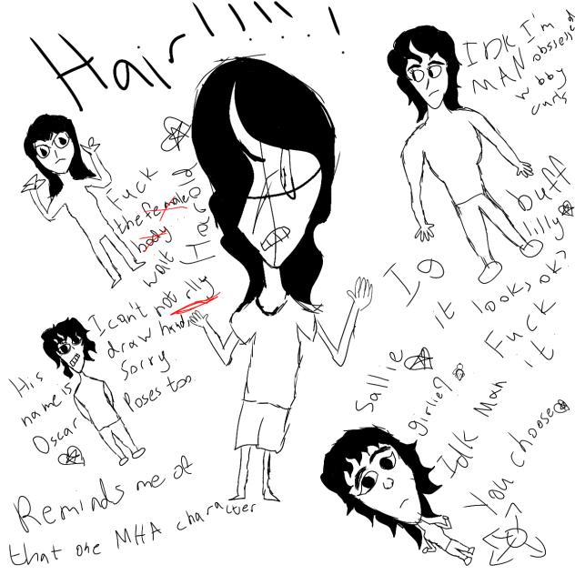 hair...and a lot of it.